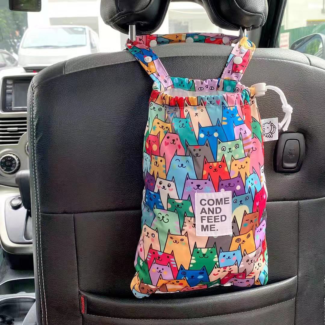 20pcs/Roll 34x45cm Mini Vest Type Disposable Trash Bags For Car