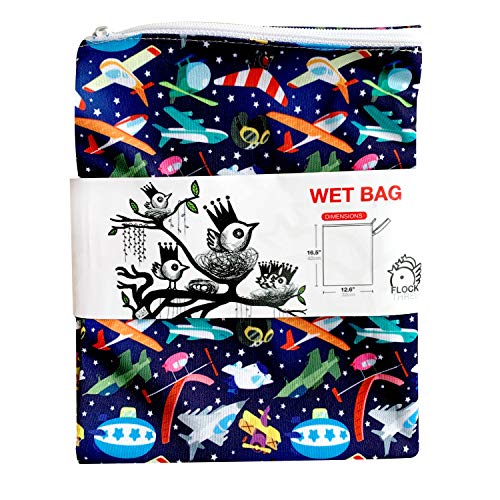 Flock Three Waterproof Wet Dry Bag Diaper Stroller For Swimsuit Travel Toiletries Yoga Gym