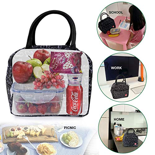 Flock Three Waterproof Lunch Bag with Front Padded Pocket for Work