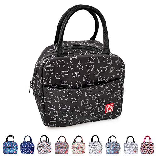 Flock Three Waterproof Lunch Bag with Front Padded Pocket for Work